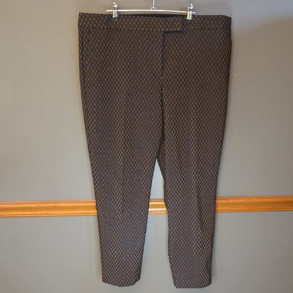 Ann Taylor Women Devin Fit Checkered Dress Pants NWOT